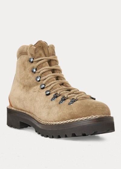 Botas Ralph Lauren Hombre Kaki - Fidel Suede - SKXHO4068